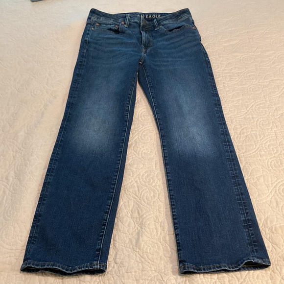 American Eagle Men’s Airflex + Original Bootcut Denim Blue Jeans US Size 29/30 - Picture 7 of 16